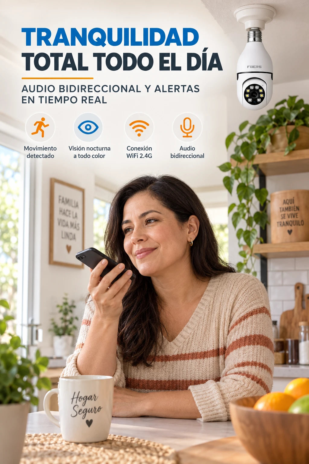 Cámara Fuers audio bidireccional imagen promocional