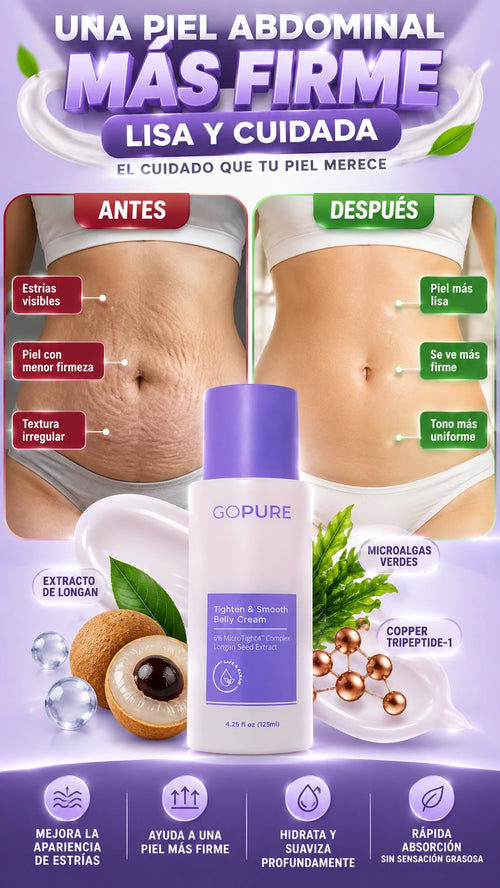 Crema Reafirmante para Abdomen — Mejora visualmente firmeza y textura