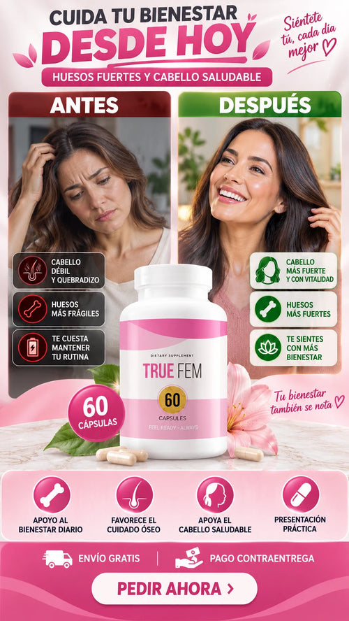 Suplemento Dietético True Fem 60 Cápsulas — Apoya tu bienestar diario