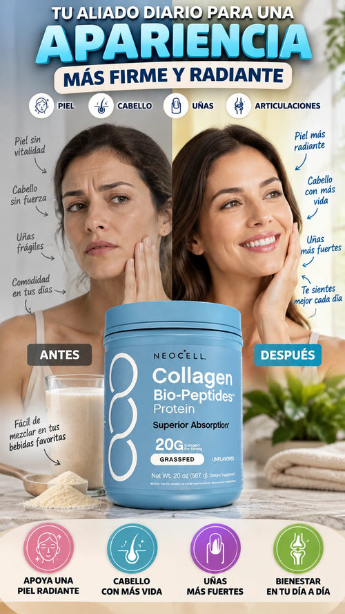Suplemento de Colágeno Bio-Péptidos NeoCell 567 g — Complementa tu nutrición diaria con colágeno