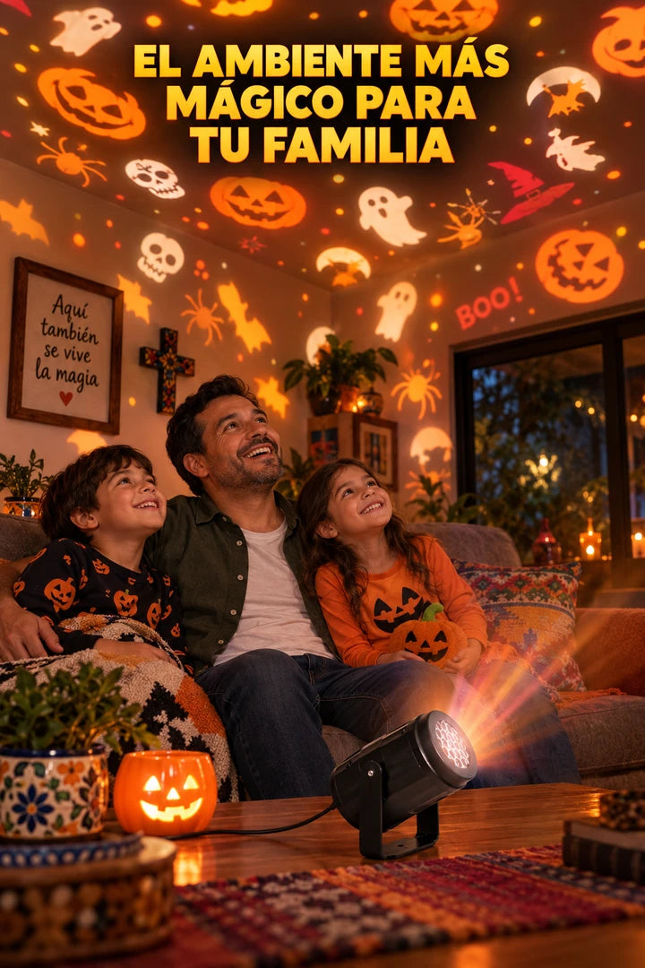 Proyector Halloween - ambiente mágico para tu familia
