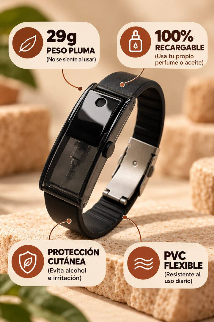 Características de la pulsera difusora