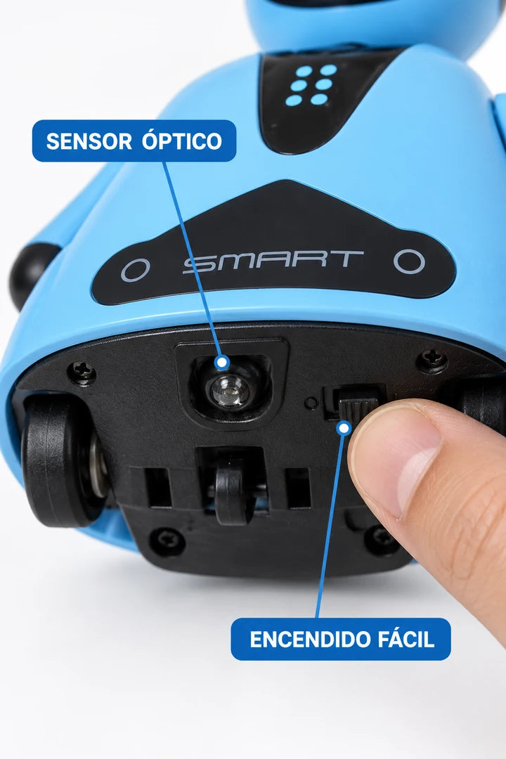 Robot sigue líneas - sensor óptico y encendido