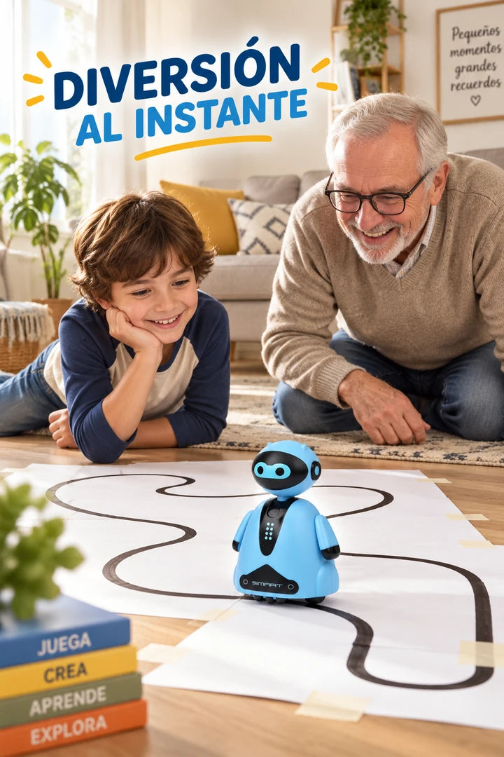 Robot sigue líneas - diversión en familia